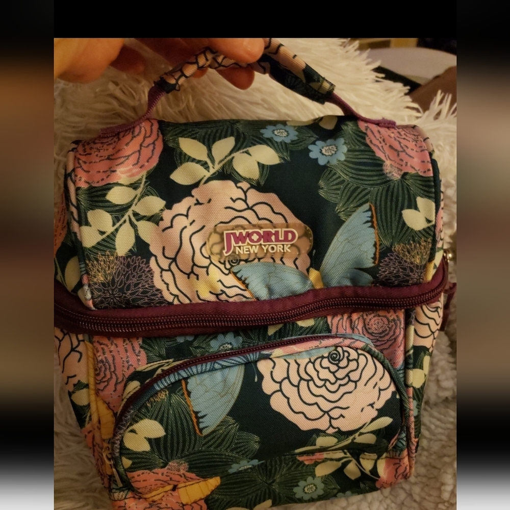 Insulated handled lunch bag cooler multicolor